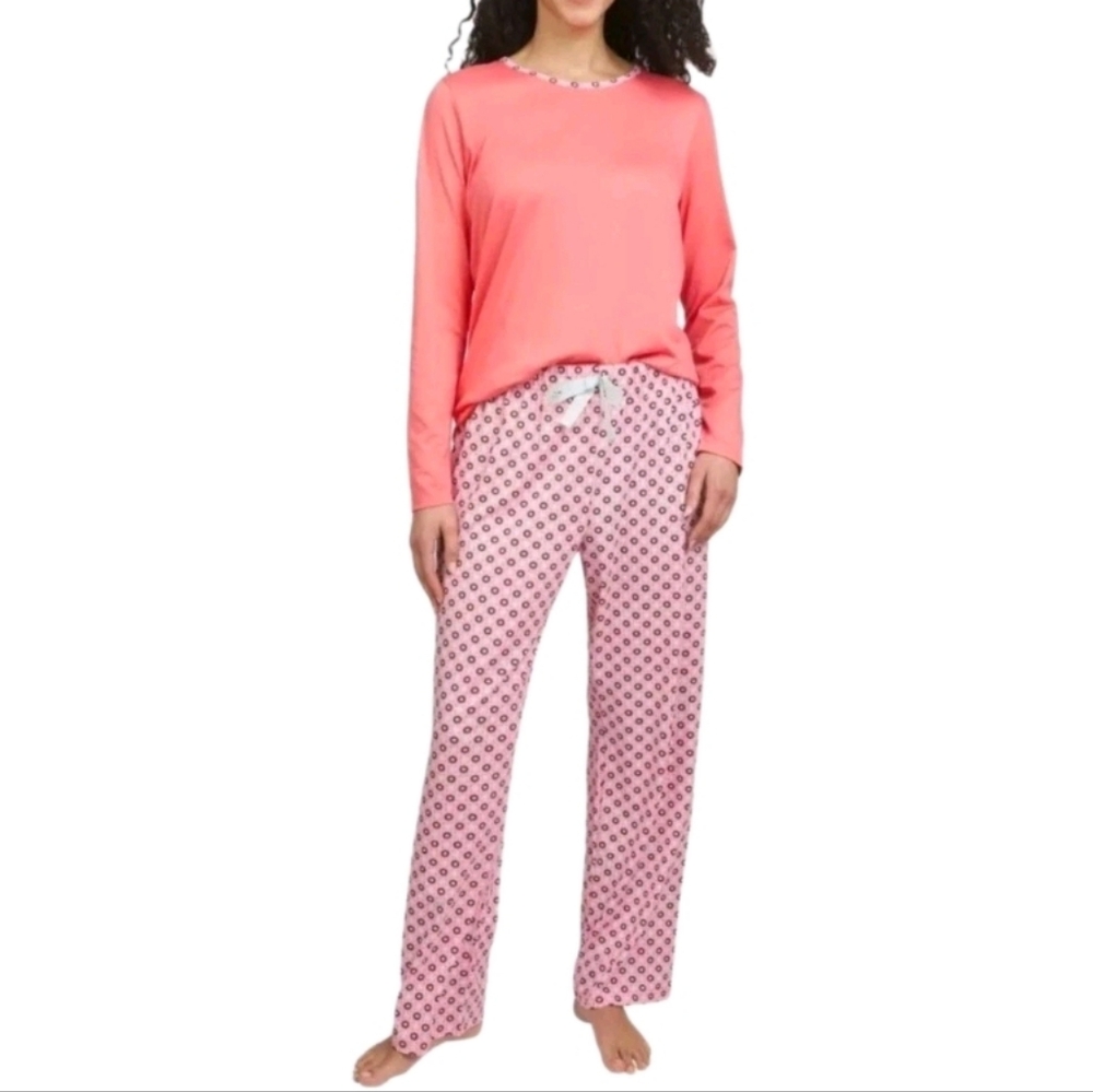 New Lands’ End Pajama Set Pink S 2 Piece PJs Size S